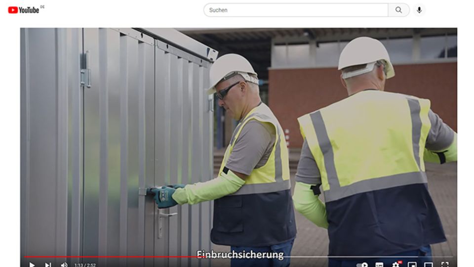 BOS Schnellbau Container