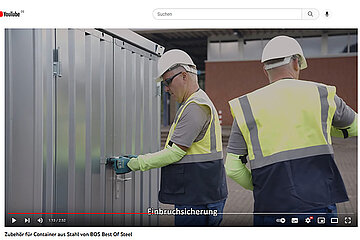 BOS Schnellbau Container
