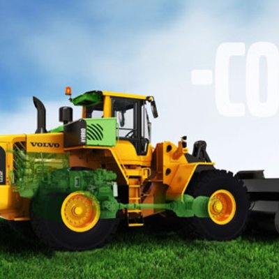 Bagger mit Hybridmotor