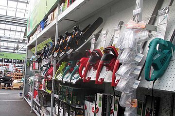 Gartengeräte im Fachhandel