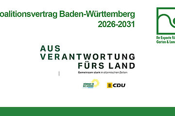 Verband Galabau - Koalitionsvertrag