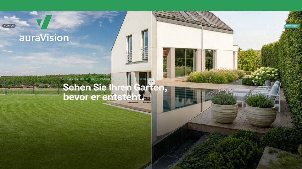 KI-Gartenvisualisierung mit auraVision