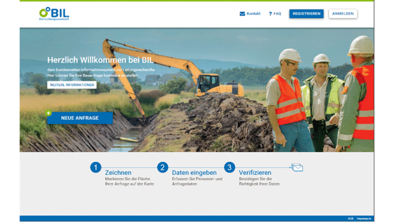 Onlineportal für Bauauskunft