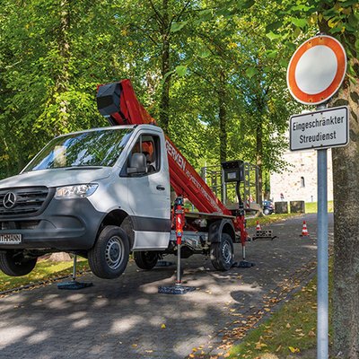 Aufstellneigung