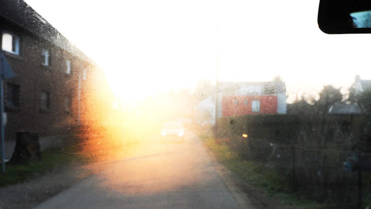 Blendende Sonne