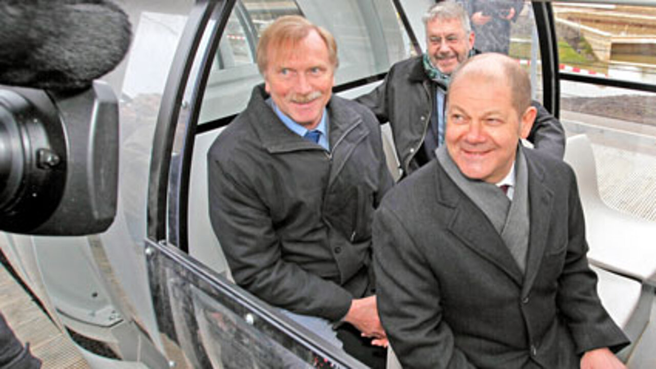 Olaf Scholz und Heiner Baumgarten