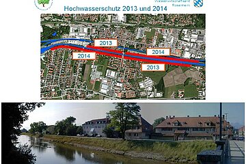 Deiche in Kolbermoor