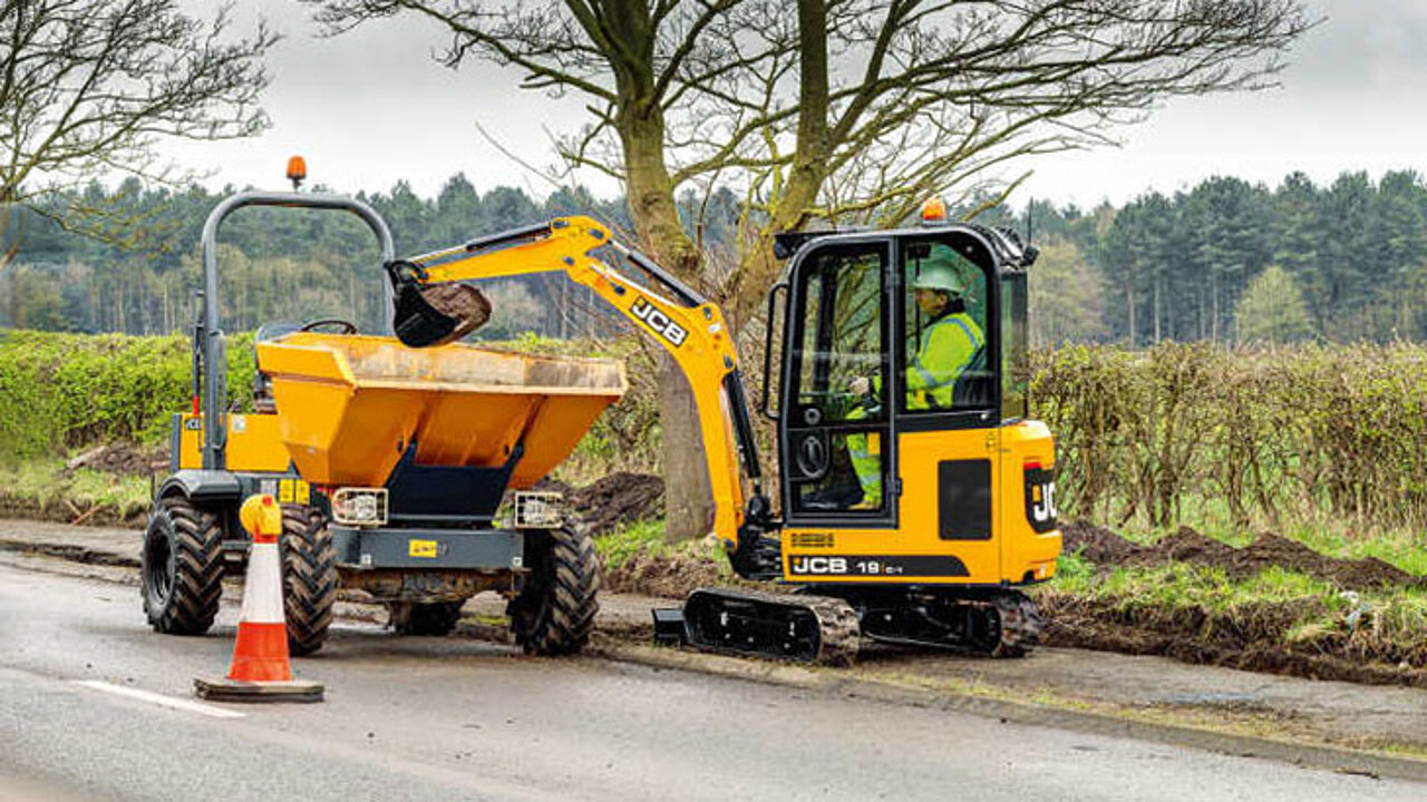 JCB auf der demoprk
