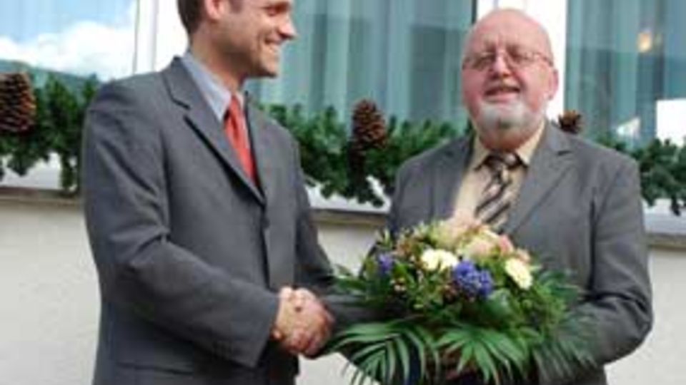Dr. Gunter Mann und Fritz Hämmerle