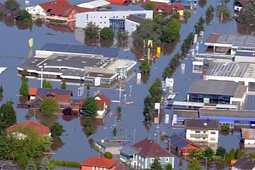 Überschwemmte Gebiete