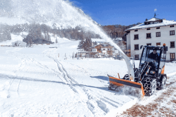 Kiesel-Radlader-Winterdienst