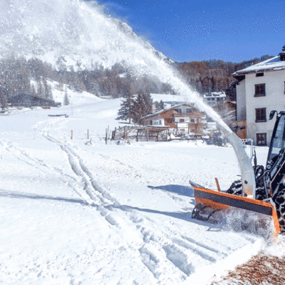 Kiesel-Radlader-Winterdienst