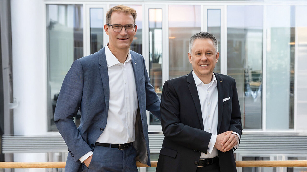 Philip Wolters (links) und Dr. Andreas Kamm