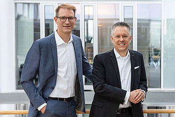 Philip Wolters (links) und Dr. Andreas Kamm