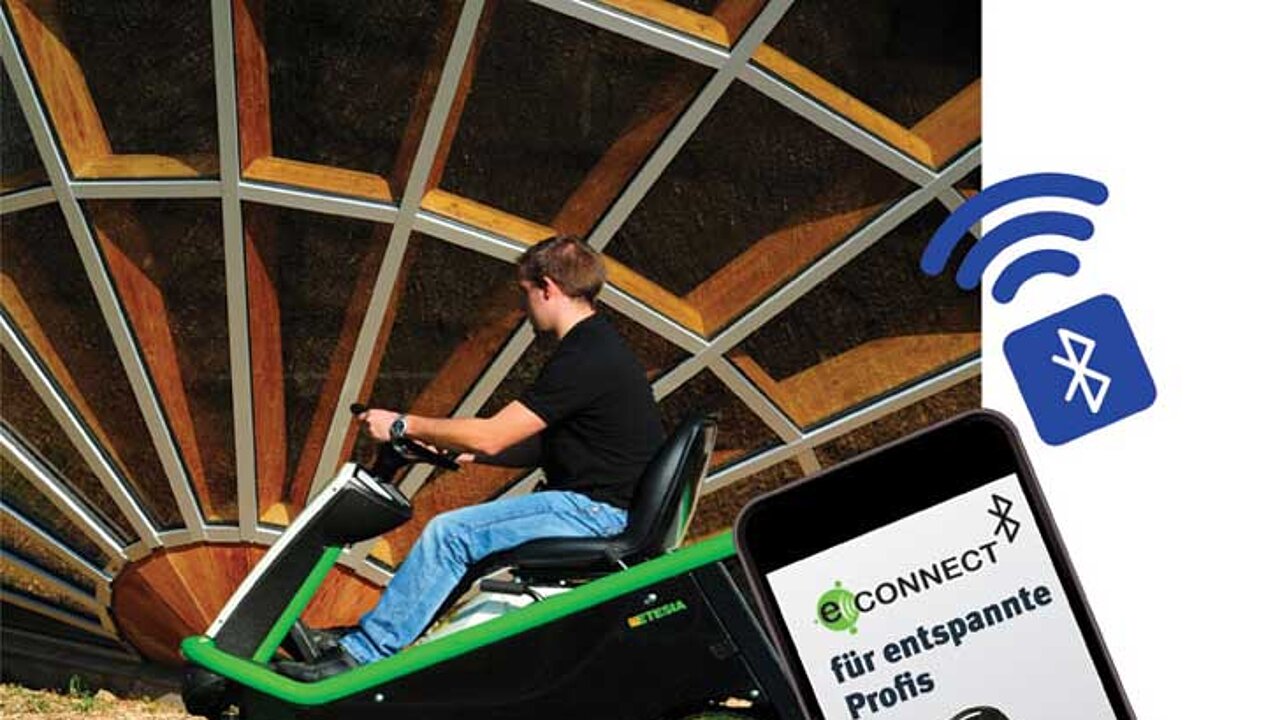 Etesia Aufsitzmäher e-connect
