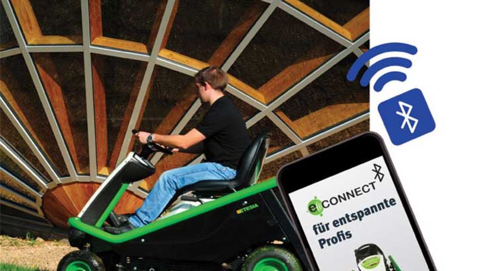 Etesia Aufsitzmäher e-connect