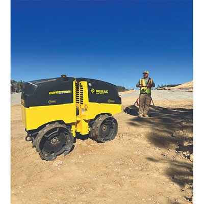 Bomag Walze Verdichtung