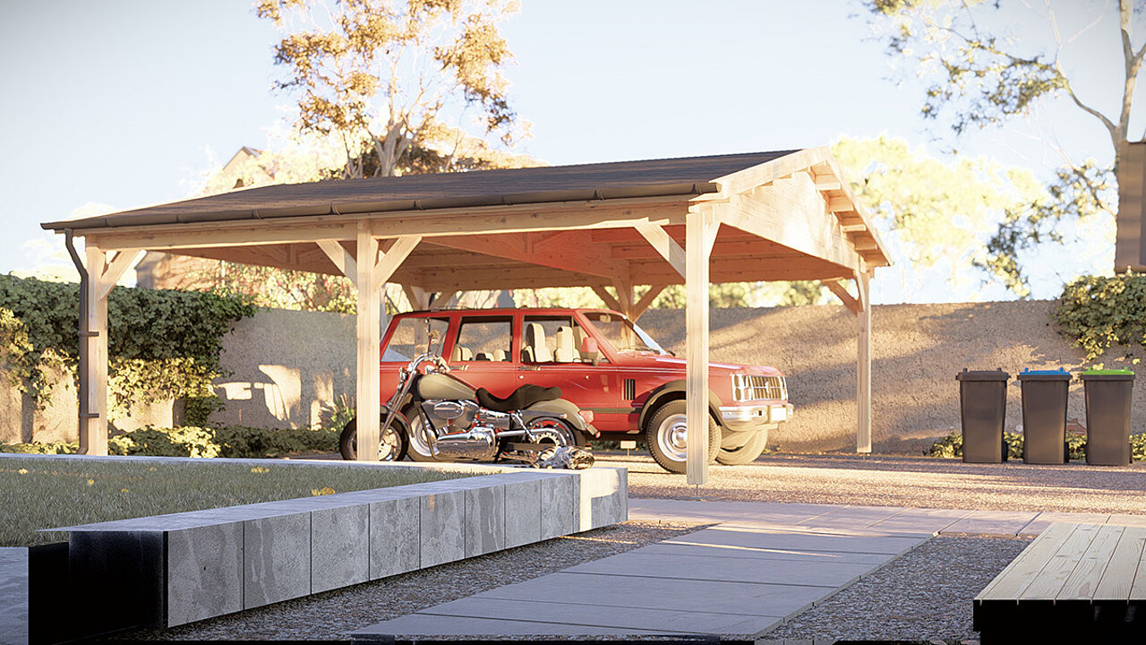 Carports von Pineca