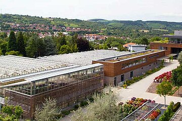 Maschinenhalle am Versuchsbetrieb Stutel