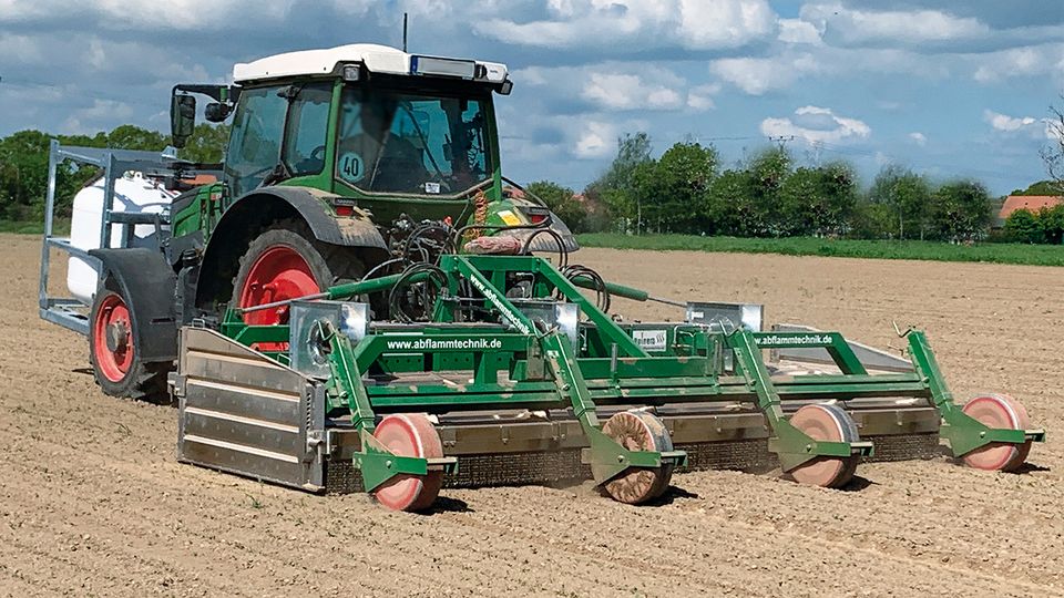 Abflammtechnik im Einsatz