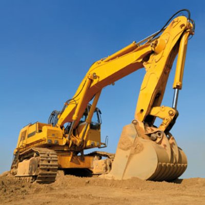 Baumaschinen transportieren