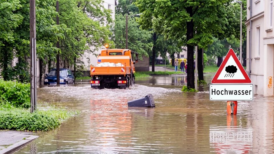 Überflutungen nach starken Regenfällen