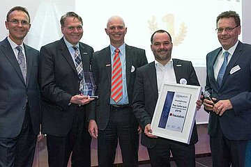 Preisübergabe bei Eurobaustoff
