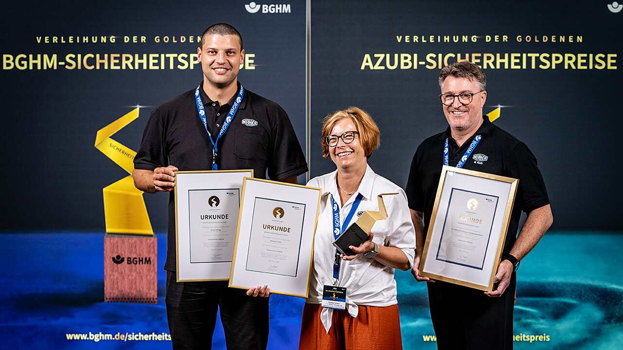 Goldener BGHM-Sicherheitspreis für Meiller