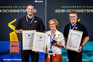 Goldener BGHM-Sicherheitspreis für Meiller