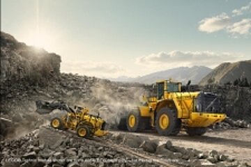 Volvo und Lego Radlader