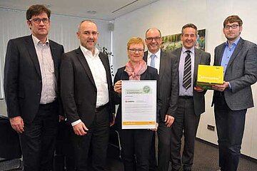 Übergabe der Zertifizierung