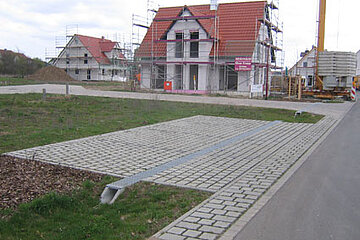 Platz sparenden Versickerung
