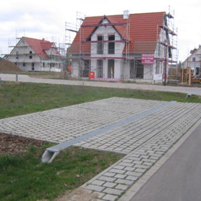 Platz sparenden Versickerung