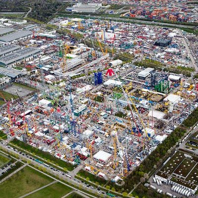bauma aus der Vogelperspektive