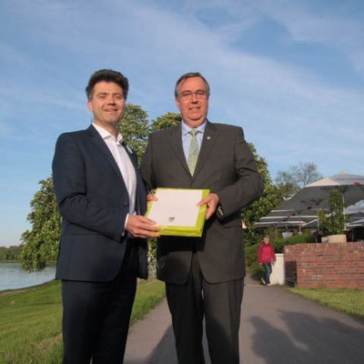 Dr. Robert Reck und Hajo Hinrichs