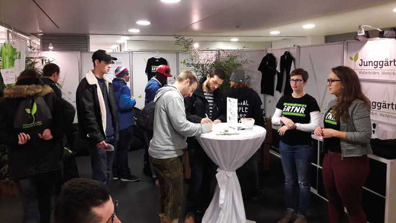 Junggärtner-Stand