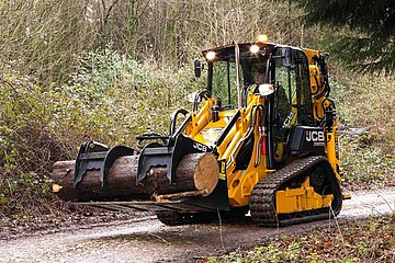 Baggerlader mit Raupe von JCB