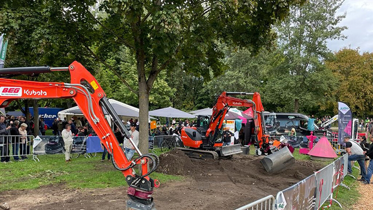 beengten Baustelle