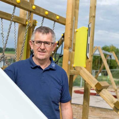 Spielplatzexperte Franz Danner