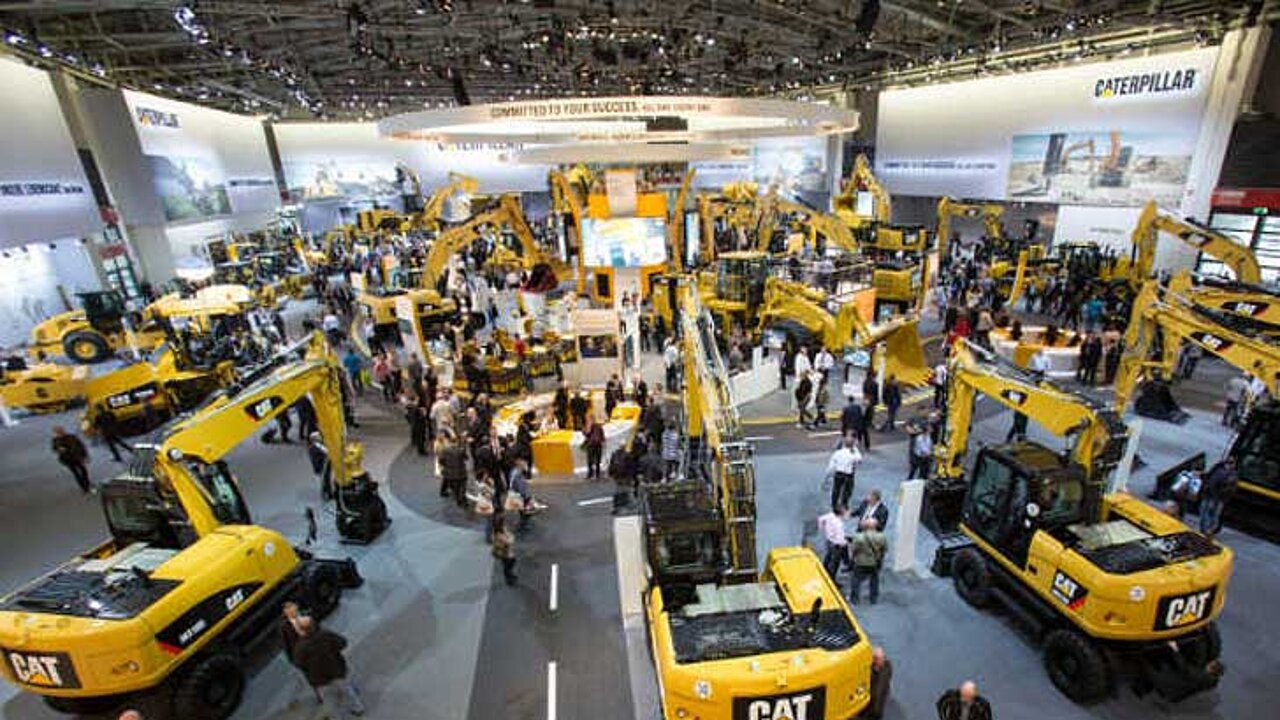 Radlader auf der bauma