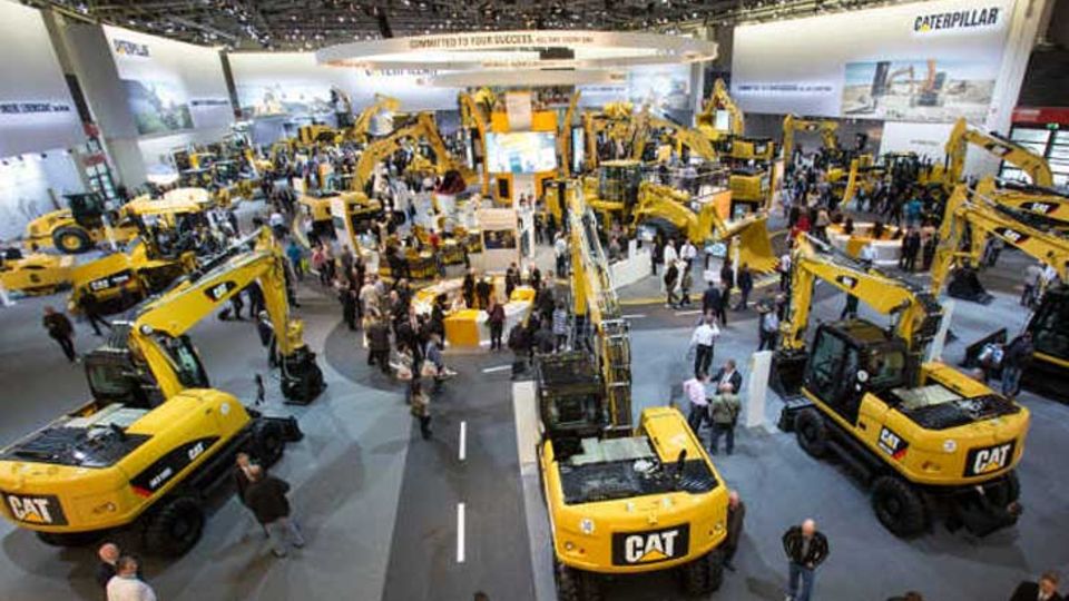 Radlader auf der bauma