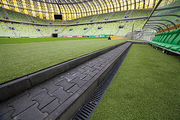 Entwässerungssystem Stadion
