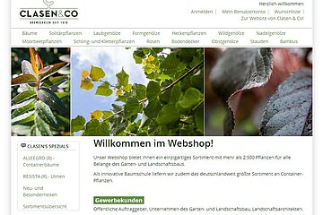 Webshop von Clasen & Co