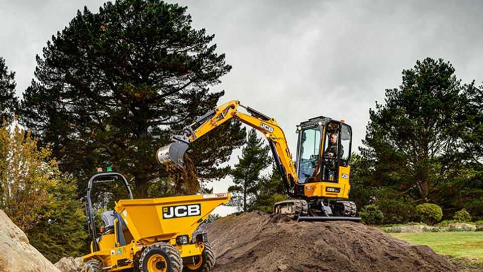Minibagger und Dumper