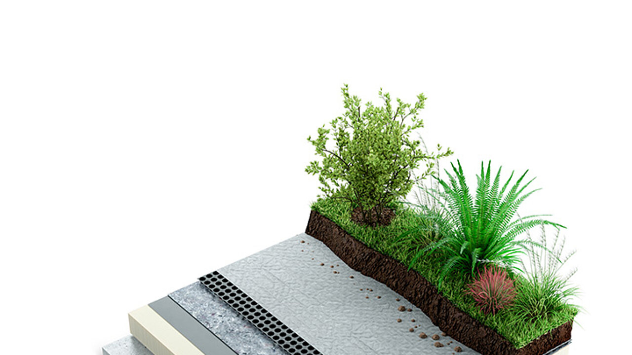 Drän-, Filter- und Wasserspeicherschicht