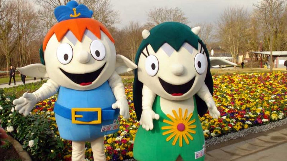 Maskottchen Fine und Nemo