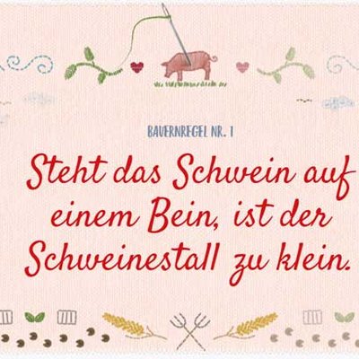 Alte Bauernregeln