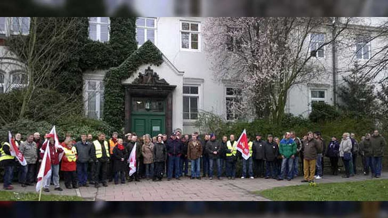 demonstriert am Gartenbauamt