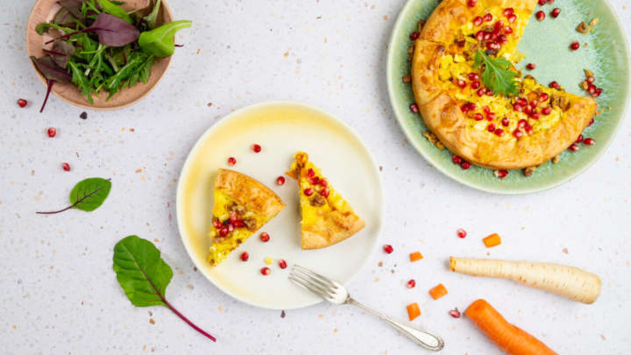 Wurzelgemüse-Quiche