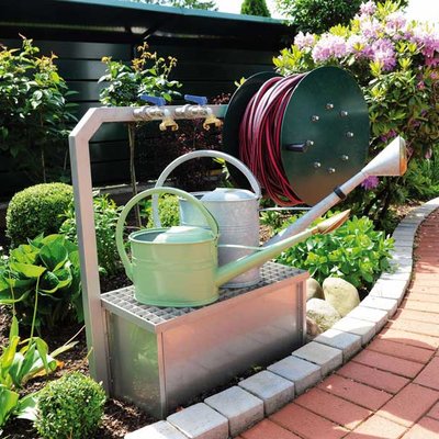 Zapfanlage fürs Blumenbeet